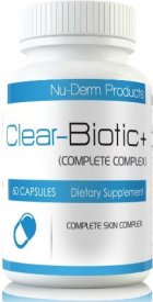 Clear-Biotic is a probiotic supplement marketed for help with acne.