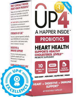 UP4 Heart Health Probiotic has Lactobacillus reuteri NCIMB 30242