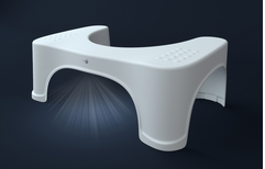 The Squatty Potty reduces the strain of going to the bathroom